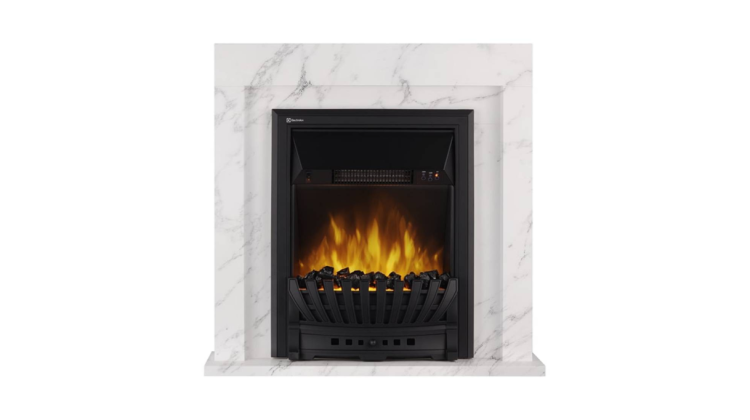 Портал Firelight Simple Classic белый мрамор